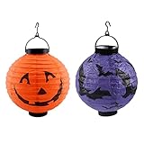 HOLIDYOYO 2st Halloween-papierlaternen Dekorative Laternen Parteigeführte Laternen Led-laternen Gruselige Halloween-handschuhe Tragbare Laterne Laternen Dekorativ Led-lampenfassung