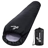 Sportneer Schlafsack Sommer Mumienschlafsack 950g - Kleines Packmaß Leicht Schlafsack Outdoor Sommerschlafsack für Herren Damen Erwachsene