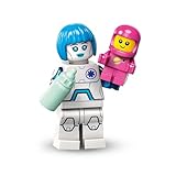 Weltraum Nanny (Nurse Android), Lego Minifiguren Serie 26 Weltraum (Series 26 Space), einzelne Sammelfigur, Complete Set with Stand and Accessories, CMF (col26-6)