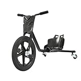 BRRIDE Kinderfahrzeug Pedal Go Kart, Tretauto für Jungen und Mädchen, mit Sicherheit und Stabilität, einstellbare Länge, Drifting-Funktion (Kohlefaser Schwarz)