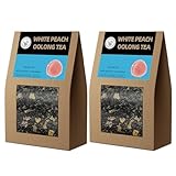 HANFANGLING Weißer Pfirsich Oolong Tee, 2Stück, Natürlicher Loser Tee, Vertreibt Müdigkeit, Erfrischt den Geist, Koffeinersatz, Fördert die Verdauung, Erfrischend Süß und Aromatisch im Geschmack