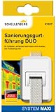 Schellenberg 51207 Sanierungs-Gurtführung DUO Maxi für Rolladengurte mit Zugluftdichtung, Sanierungsgurtführung