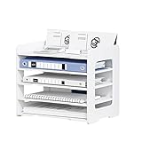 Umllpet A4 Schreibtisch-Organizer, 5-Tier Briefablage Stapelbar Dokumentenablage A4 Papier Briefablage Organizer Dokumentenlager Schreibtisch-Organizer A4 Papierablage für Zuhause/Büro/Schule