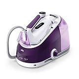 Braun Household CareStyle 5 IS5247 VI Dampfbügelstation - Dampfbügeleisen mit FreeGlide 3D Bügelsohle, iCare Modus, Vertikales Bügeln, Abnehmbarer 2L Wassertank, Dampfstoß 500 g/min, 2400W, Violett