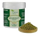 VITA IDEAL Vegan® HELMKRAUT 300g - PULVER - Scutellaria lateriflora - Tagesportion 700mg HELM - KRAUT getrocknet & gemahlen - natürlich, pflanzlich & ohne Zusatzstoffe. Inklusive Messlöffel.