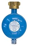 Campingaz Gasdruck-Regler 50 mbar 1kg/h, für Anschluss eines Gasgeräts (Gasgrill, etc) an eine Gasflasche (5kg und 11 kg)