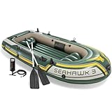 Intex Seahawk 3 Set Schlauchboot - 295 x 137 x 43 cm - 3-teilig - Grün Paddel