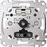 Schneider Electric Merten MEG5131-0000 Dimmschalter, Drehdimmer-Unterputz Einsatz für ohmsche Last mit Druck-Ausschalter für dimmbare Glühlampen, Halogenlampen, 40-400 W,Phasenanschnitt, 230V