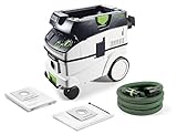 Festool Absaugmobil CTL 26 E AC CLEANTEC (mit High Performance Hauptfilter, SELFCLEAN Filtersack, Entsorgungssack, Saugschlauch)