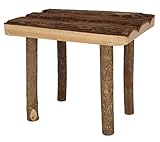 Kerbl Pet 81809 Nager Unterschlupf Nature, Unterstand Liegeplatz Sonnenschutz, Holz