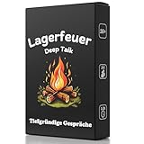 Lagerfeuer Deep Talk Spiel | Kartenspiel mit Gesprächsstoff für tiefgründige Gespräche | Gesellschaftsspiele für Erwachsene | Selbstreflexion Kennenlernspiel für Paare | Achtsamkeit Geschenk Partner