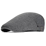 SAKTHIVEL Schiebermütze Herren Baumwolle Schirmmütze Barett Flatcap, Baskenmütze Gatsby Newsboy Cap