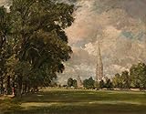 WACTWJNA Berühmt Leinwand Malerei Poster Wandkunst Leinwanddrucke Kathedrale von salisbury von lower marsh close von john constable Moderne Kunst Wandbild für Flurdekoration 60x90cm