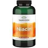 Swanson Niacin, 500mg, Depot, alle 5 Tage 1 Kapsel, 250 Kapseln, hochdosiert, Laborgeprüft, Sojafrei, Glutenfrei, Ohne Gentechnik