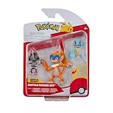 Pokémon PKW3058 Battle Figure Set-Gladiantri, Schiggy, Panpyro