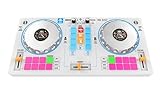 Cefa Toys 00351 Tragbare DJ-Station mit Lautsprechern und Raumsteuerung, 14-in-1, weiß, M