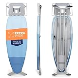 Bügelbrett für dampfbügelstation Ironing Board Groß XXL stabil bügeltisch breit Bügelbretter - 130x50 cm