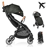 LIONELO Julie One Buggy Kinderwagen bis 22 kg, verstellbare Rückenlehne und Fußstütze, Moskitonetz, Beinwärmer, Getränkehalter und Transporttasche, zusammenklappbar