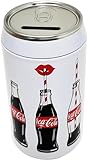 Spardose Coca Cola aus Metall, aufklappbar und wiederverwendbar, 12,5 x 6,5 cm, Geschenkidee