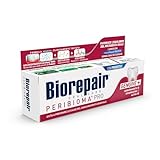 Biorepair, Zahnpasta Peribioma, Pro Gingive+, 75 ml, für eine normale orale Mikrobiota, verhindert Blutungen, Parodontitis und Parimplantitis, schützt vor Zahnfleischplatte