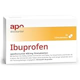 apodiscounter Ibuprofen 400 mg Schmerztabletten (50 Stk) - schnell wirksam & stark gegen Schmerzen