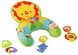Fisher-Price Y6593 - Spielkissen, Baby Spielzeug mit abnehmbaren Beißringen, Babyausstattung ab der Geburt