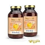 Dr. Peter Hartig Omega 3 Lachsöl 500 Kapseln EPA DHA Vitamin E Lactose-, Gluten-, Hefefrei