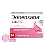 DOBENDAN Junior Lutschtabletten- 1,2mg/0,6mg, Halstabletten für Kinder, Rot, 24 Tabletten