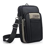 SPAHER Herren Umhängetasche Handytasche Zum Umhängen Gürteltasche Hängetasche Klein Schultertasche Handy Tasche Umhängen Männer Reisegepäck Smartphone Tasche