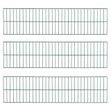 ESTEXO Doppelstabmattenzaun Elemente Zaunelemente Zaun Gartenzaun Gitterzaun Stabmatten Drahtgitter (3er Set/Moosgrün RAL 6005)