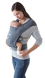 Ergobaby Embrace Babytrage für Neugeborene 3,2-11,3 kg, Oxford Blue