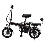 Owneed E-Bike Klapprad Elektrofahrräder- Ebike mit 48V 10Ah Akku, 14 Zoll E Bike, Leichtes für Senioren & Damen/Herren 25km/h, mit Reichweite bis zu 30km (Grau)
