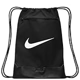 Nike Drawstring Sporttaschen 9.5 (18L), Black/Black/White One size, Einheitsgröße