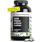 MSM Kapseln - 365 vegane Kapseln - Laborgeprüfte 1600mg Methylsulfonylmethan (MSM) Pulver pro Tagesdosis - Ohne Magnesiumstearat, hochdosiert und in Deutschland produziert