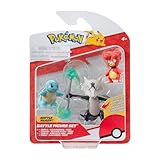 Pokémon PKW3600 - Battle Figure Set - Magby, Schiggy, Alola-Knogga, offizielles Figuren Set