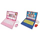 Lexibook Barbie, Pädagogischer und zweisprachiger Laptop in Englisch/Deutsch & Paw Patrol - Zweisprachiger Laptop für Bildungszwecke Englisch und Deutsch
