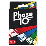 Mattel Games Phase 10 Kartenspiel für die Familie, Deutsche Version, von den UNO-Machern, Rommé-ähnlich, Perfekt als Kinderspiel, Reisespiel oder Spiel für Erwachsene, für 2-6 Spieler, FPW38