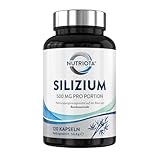 Nutriota Silicea/Silizium 500mg | 120 hochwirksame Kapseln | Aus Bambusextrakt | Unterstützung für Haare, Haut und Nägel