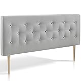 Marckonfort Oslo Kopfteil für Bett, 140 x 100 x 8 cm Rohgewebe