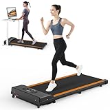 TODO Laufband für Zuhause, Walking Pad, Laufband Schreibtisch, Elektrisches Laufband für Büro，1-8 KM/H Geschwindigkeit einstellbar, 550W Motor mit Fernbedienung und LCD-Anzeige