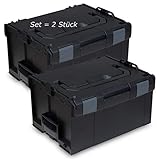 L-BOXX® 238 Bosch Sortimo schwarz leer 2 Stück Werkzeugkoffer Transportbox black