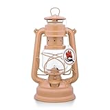 Feuerhand Sturmlaterne Baby Special 276 - Made in Germany seit 1893 - Petroleumlampe aus pulverbeschichtetem Stahl und bruchsicherem Glas - Soft-Peach