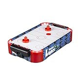 Relaxdays 10024098 Airhockey Tischspiel, Profi Lufthockey mit LED-Beleuchtung, mit Gebläse, inklusive Zubehör, Tischhockey, bunt