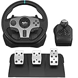 PXN V9 Game Lenkrad, Lenkrad mit Pedalen und Schalthebel - Gebraucht - Wie Neu - 270/900°, Vibrations-Feedback - Universal Racing Steering Wheel für Xbox, PS4, PS3, PC