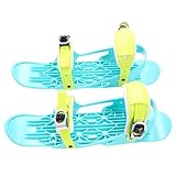 Mini-Kurz-Ski-Skates für den Schnee, Ski für Winterschuhe, Kurze Snowskates, Snowblades-Skiboards, Verstellbare Kurze Snowskates-Skiboards für den Wintersport Im Schnee (Größe L