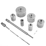 Bohrkronen Set Beton, Kernbohrer Bohrkronen-Set mit SDS Plus Lochsägen Bohrer für Steckdosen Durchmesser 35mm 40mm 50mm 65mm 82mm 110mm Lochsäge-Set SDS Kernbohrer Set