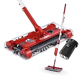 Swivel Sweeper Akku-Besen + Zusatzakku - einfache Krümelaufnahme - Kabellos, beutellos & wiederaufladbar - Bodenfeger mit rückenschonendem Knickgelenk & 360° Rotation - Maximale Flexibilität