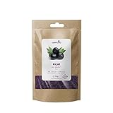 Carefood - Bio Acai Pulver - Superfood 100% Bio und für Veganer Geeignet - Supernahrung Ökologisch zu Säften, Smoothies und Eis - 70 g