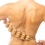Tuuli Accessories Massage Massagegerät Rücken Massageroller Rückenmassagegerät mit Grif Roller aus Holz 120 cm (Rollfläche 40 x 7 cm)