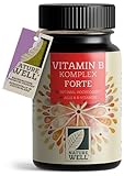 Vitamin B Komplex hochdosiert - 180 Tabletten - alle 8 essentiellen B-Vitamine in bioaktiver Form - mit Folsäure, Cholin & Myo-Inositol (Co-Faktoren), laborgeprüft mit Zertifikat & vegan